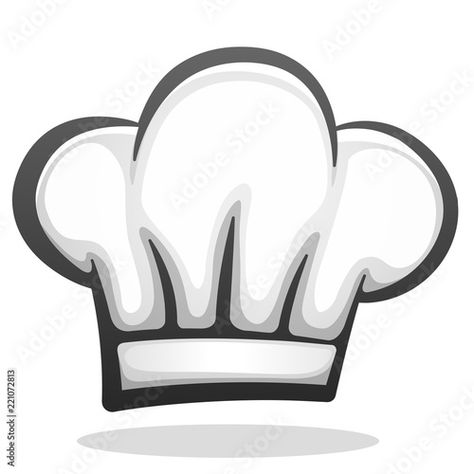 Stock Image: Vector chef hat icon design Chef Hat Drawing, Chef Illustration, Hat Drawing, Chef Hat, Design Icon, Chefs Hat, Image Vector, Little Designs, Professional Business Cards