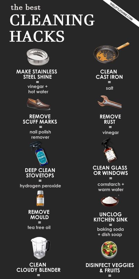 Best Cleaning Hacks, Easy Cleaning Hacks, Diy Cleaning Solution, Homemade Cleaning Solutions, Diy Cleaning Hacks, House Cleaning Checklist, Diy Home Cleaning, Vie Motivation, Homemade Cleaning Products