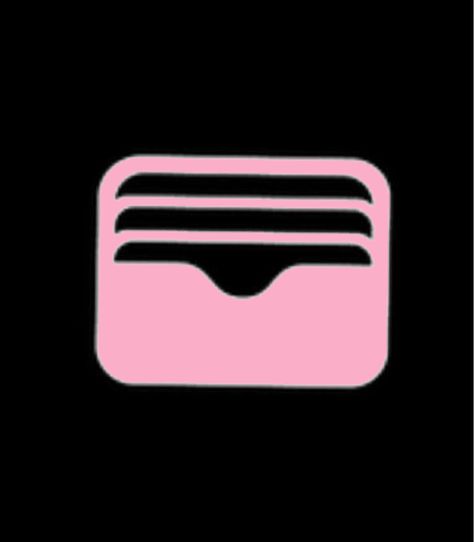 Wallet App Icon, Wallet Icon, Pink Homescreen, Pink App Icon, Icons Pink, Apple Icon, Iphone App Layout, App Layout, Iphone Wallpaper App