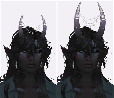 Shuten - Doji Horns with Cosmic Accessories | Patreon Sims 4 Wow Cc, Sims 4 Occult Cc Patreon, Halo Sims 4 Cc, Sims 4 Cc Wolf Ears And Tail, Sims Horns Cc, Saruin's Sims 4 Cc, Sims 4 Cc Incubus, Sims 4 Ears Presets, Sims 4 Cc Demon Clothes