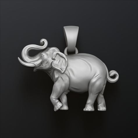 Cars Characters, Elephant Jewelry, Jewelry Drawing, Elephant Pendant, Fancy Jewellery, Jewelry Model, 3d Artist, Print Models, 3d Projects