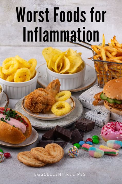 Inflammation is the body’s natural response to injury or illness. #5 worst foods for inflammation #foods for inflammation #foods to avoid inflammation #foods to avoid inflammation diet #anti inflammation diet foods to avoid #foods to avoid when you have inflammation #what foods to avoid for inflammation #foods to avoid for inflammation diet #anti inflammation diet foods to avoid #foods to avoid inflammation diet #foods to avoid to reduce inflammation Foods For Inflammation, Reduce Inflammation Diet, Anti Inflammation Diet, Inflammation Foods, Inflammation Diet, Anti Inflammation, Bad Food, Diet Foods, Body Healing