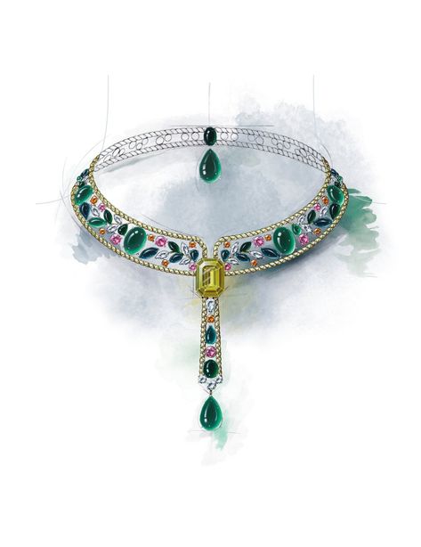 Chanel’s New High Jewelry Collection Is an Ode to Coco’s Liaison With Russia’s Grand Duke Dmitri Pavlovich - Vogue Chanel High Jewelry, Dmitri Pavlovich, High Jewelry Necklace, High Jewelry Design, Vintage Jewelry Diy, Jewelry Rendering, Bijoux Art Nouveau, Art Jewelry Design, Jewellery Design Sketches