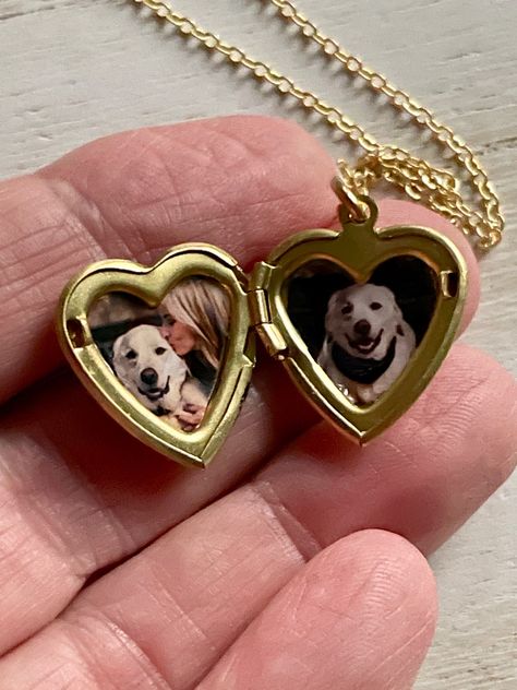 Pet Jewelry For People, Gifts For Someone Who Lost A Pet, Memory Keepsake Ideas, Dog Locket, Pet Memorial Ideas Dogs, Pet Memorial Ideas, Puppy Items, Dog Memorial Jewelry, Pet Jewelry