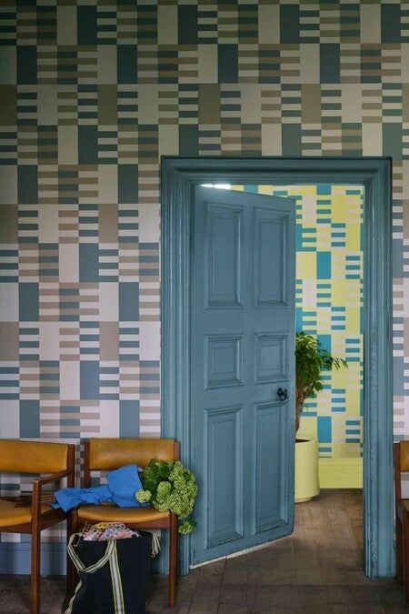 Farrow & Ball | Handcrafted Paint and Wallpaper British Paints, Check Wallpaper, Farrow & Ball, Christopher John Rogers, Farrow & Ball Wallpaper, Anni Albers, Bold Color Schemes, Wallpaper Companies, Farrow And Ball Paint