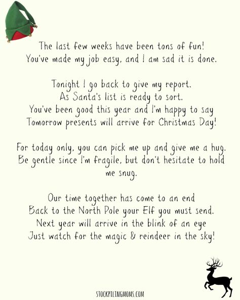 Elf On A Shelf Goodbye Letter (Free Printable) Elf On The Shelf Goodbye, Elf On Shelf Letter, Goodbye Note, Elf Goodbye Letter, Elf Printables, Quiz Buzzfeed, Goodbye Letter, Elf Yourself, Elf Letters