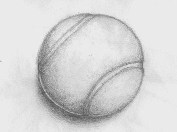 A tennis ball Tennis Ball Tattoo Dog, Tennis Ball Tattoo, Nid Preparation, Tennis Ball Drawing, Tennis Sketch, Ball Sketch, Tennis Drawing, Fingerprint Tattoos, Texture Sketch