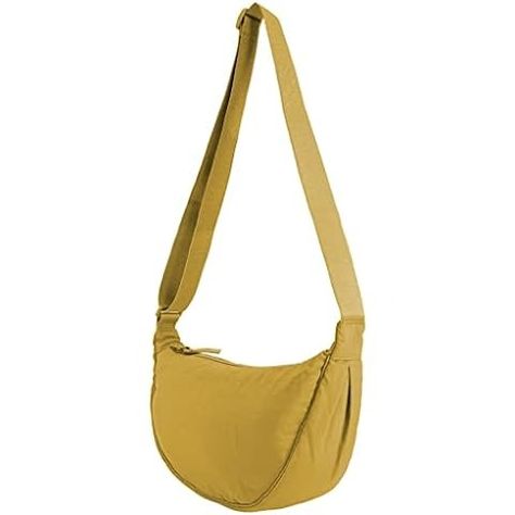 YIKOEE Crescent Bag for Women Men Small Sling Crossbody Bag with Half Moon Shape (Yellow): Handbags: Amazon.com Sling Crossbody Bag, Crescent Bag, Dumpling Bag, Moon Shape, Small Shoulder Bag, Bag Women, Half Moon, Casual Bags, Crescent