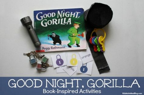 Goodnight Gorilla Activities, Good Night Gorilla, Goodnight Gorilla, Animated Story, Idea Craft, Zoo Activities, Childrens Books Activities, Kid Books, Literature Activities