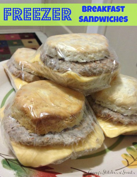 Sausage Breakfast Sandwich, I'm Not In The Mood, Breakfast Sandwiches Frozen, Frozen Biscuits, Sausage Biscuits, Freezer Dinners, Diy Breakfast, Freezer Friendly Meals, The Night Shift