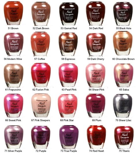 $2.95 http://www.ebay.com/itm/Kleancolor-Nail-Polish-Pick-1-Lowest-Price-/200848285909?pt=LH_DefaultDomain_0=item2ec37da0d5 Nail Polish Color Names, La Colors Nail Polish, Polish Names, Nail Polish Brands, Popular Nail Designs, Nails Aesthetic, Nail Polish Art, Nail Colours, Coffin Shape Nails