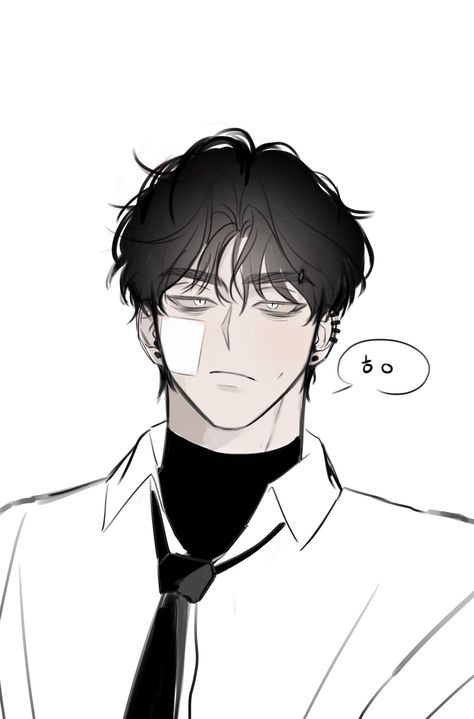 Delinquent Drawing, Delinquent Anime Guy, Evil Anime Guy, Character Front View, 얼굴 드로잉, Dark Anime Guys, 캐릭터 ��드로잉, Character Design Male, Anime Drawings Boy