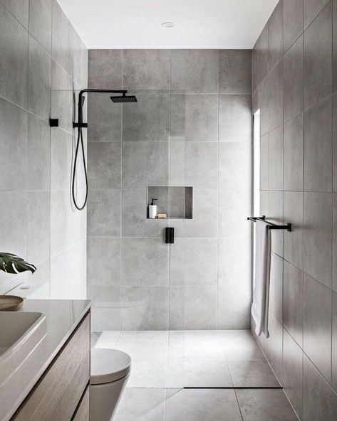 One thing every bathroom should be is clean. That's why minimalist bathrooms are so appealing. Here are eight gorgeous ways to turn your washroom into a minimalist oasis. #hunkerhome #minimalist #bathroom #bathroomideas #minimalistbathroom Minimalist Bathrooms, Simple Bathroom Designs, Bilik Air, Minimalist Bathroom Design, Bathroom Oasis, Look Clean, Washroom Design, Bad Inspiration, Wet Room