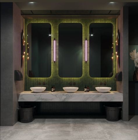 Deco Spa, Luxury Bathroom Master Baths, Wc Design, Guest Bathroom Remodel, Restaurant Bathroom, Public Toilet, Restroom Design, Public Bathrooms, Washroom Design