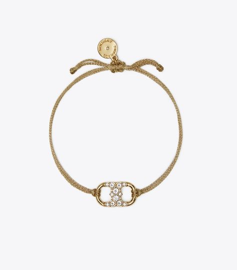 Embrace Ambition Pavé Bracelet: Women's Designer Bracelets | Tory Burch Pave Bracelet, Designer Bracelets, Crystal Bangle, The Embrace, Dope Jewelry, Jewelry Essentials, Jewelry Lookbook, Stacked Jewelry, Girly Jewelry