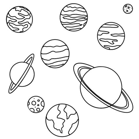 Planet Outline, Planets, Art Drawings, Drawings, Quick Saves, Art