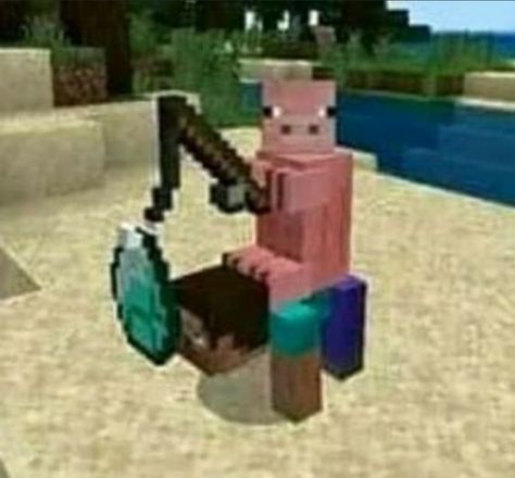 Funny Minecraft Pictures, Minecraft Pictures Image, Cursed Minecraft Images, Minecraft Memes Funny, Cursed Minecraft, Minecraft Pfp, Minecraft Animals, Memes Minecraft, Minecraft Pig