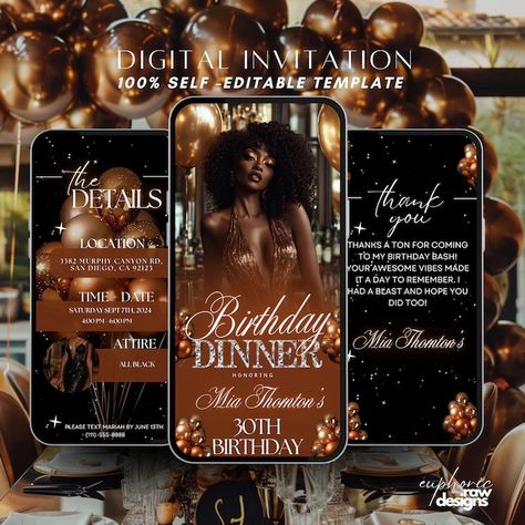 Euphoricrawdesigns - Etsy 28th Birthday Dinner Ideas, 27th Birthday Themes For Women, 18th Birthday Dinner Party Ideas, Digital Birthday Invitations, Happy Birthday Invitation, Birthday Themes For Adults, Birthday Dinner Invitation, Group Trip, Birthday Dinner Party