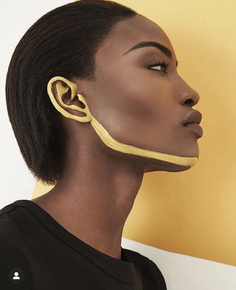 African Style Earrings, Editorial Make-up, Editorial Vogue, Make Up Gold, Prom Looks, Afro Punk, Makeup Photography, Editorial Makeup, Fashion Photography Editorial