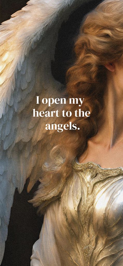 angels. open heart. lockscreen. full collection on my website 🌻 🍯🪞⚡ Heart Lockscreen, Spiritual Wallpaper, Divine Feminine Spirituality, Angel Wallpaper, Angel Aesthetic, Angel Cards, Angel Art, Open Heart, An Angel