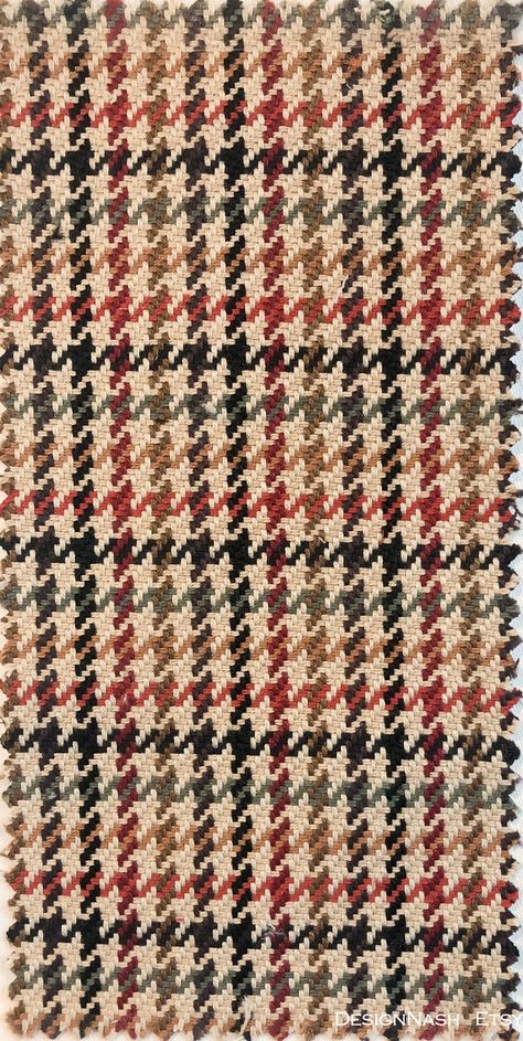 Pemberton Houndstooth Fabric for Home Decorating - Etsy Tartan Fabric Pattern, Fall Pattern Design, Fabrics Aesthetic, Simple Fall Backgrounds, Printed Fabric Texture, Western Fabrics, Tweed Fabric Texture, Plaid Fabric Texture, Lv Fabric