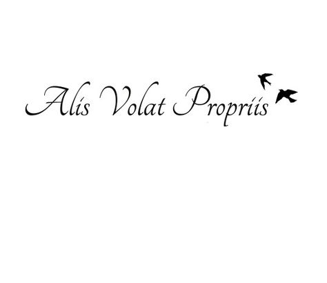 Alis volat propriis tattoo Alis Volat Propriis Tattoo, Cozy Movie Room, Alis Volat Propriis, Movie Room, Banksy, Small Tattoos, Tatting, Tattoo Ideas, Collage