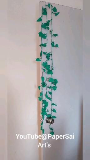 Watch slow video on YouTube Paper Ivy Diy, How To Make Leafs Out Of Paper, How To Make Fake Vines Diy, Paper Vines Diy Leaf Garland, How To Make Paper Vines, How To Make Leaf Paper, Diy Vines Paper, How To Make Vines Out Of Paper, How To Make Paper Leaves