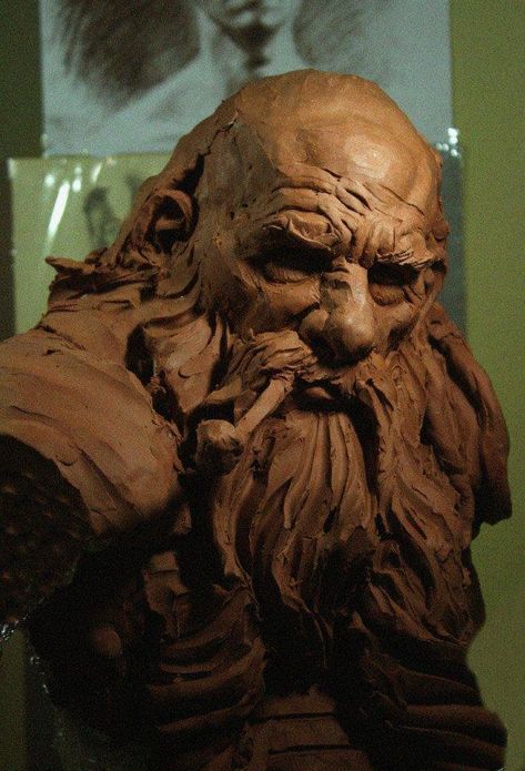 ArtStation - Dwarf & Rex - Traditional sculpture, Erlon Abrantes Traditional Sculptures, Sculpture Head, Portrait Sculpture, Sculpting Clay, Wooden Sculpture, Sketchbook Inspiration, Figurative Sculpture, Sculpture Clay, Life Drawing