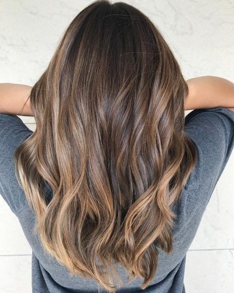 35 Hottest Chocolate Brown Hair Color Ideas Balayage For Dark Brown Hair Layers, Medium To Light Brown Balayage, Natural Balayage Light Brown, Chocolate Blonde Hair, Brown Bayalage Hair, チョコレートブラウン ヘアカラー, Medium Brown Balayage, Coffee Brown Hair, Chocolate Brown Hair Color Ideas