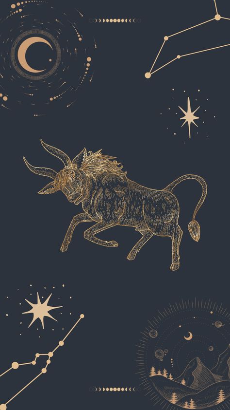 Taurus Art Wallpaper, Taurus Phone Wallpaper, Taurus Aesthetic Wallpaper Iphone, Taurus Wallpaper Iphone, Taurus Wallpaper Aesthetic, Astrology Images, Capricorn Logo, Taurus Wallpaper, Taurus Aesthetic