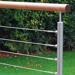 Wire Balustrade, Decking Fence, Metal Handrail, Stainless Steel Balustrade, Oak Handrail, Trellis System, Wire Trellis, Balcony Railings, Steel Balustrade