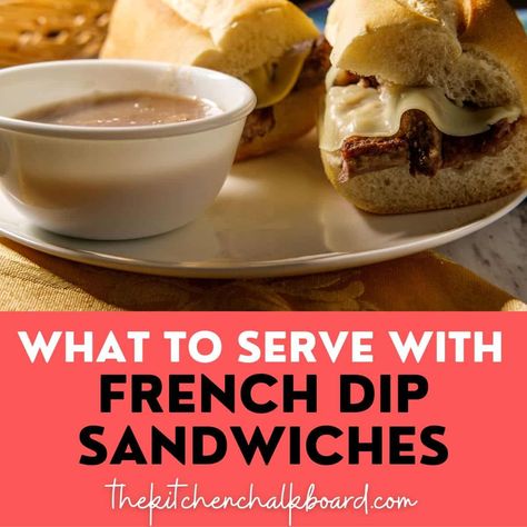 What to serve with french dip sandwiches. What are the best soups, side dishes, vegetables, and salads. Are french dip sandwiches healthy Sides With French Dip Sandwich, Side Dish For French Dip Sandwich, French Dip Sides Dishes, What To Serve With French Dip Sandwiches, French Dip Sides, Best French Dip Sandwich, French Dip Subs, Tri Tip Sandwich, Sandwiches Healthy