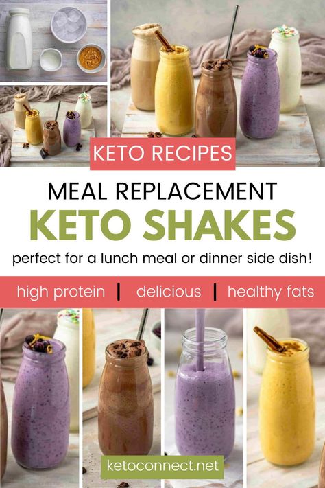 Blend Jet Smoothie Recipes Keto, Keto Shakes Meal Replacements Recipes, Keto Shakes Recipe, Keto Breakfast Drinks, Keto Breakfast Drinks On The Go, Keto Meal Replacement Smoothie, Blendjet 2 Recipes Keto, Keto Slim Fast Shake Recipes, Keto Protein Smoothie