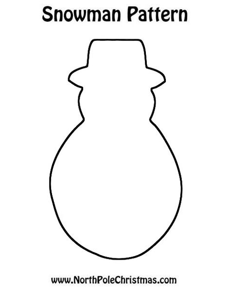 Best Snowman Shape | Templates, Crafts, Outline Style - NorthPoleChristmas.com Snowman Shapes, Snowman Outline, Storytime Ideas, Christmas Booth, Outline Template, Printable Snowman, Snowman Cookies, Sensory Art, Shape Templates