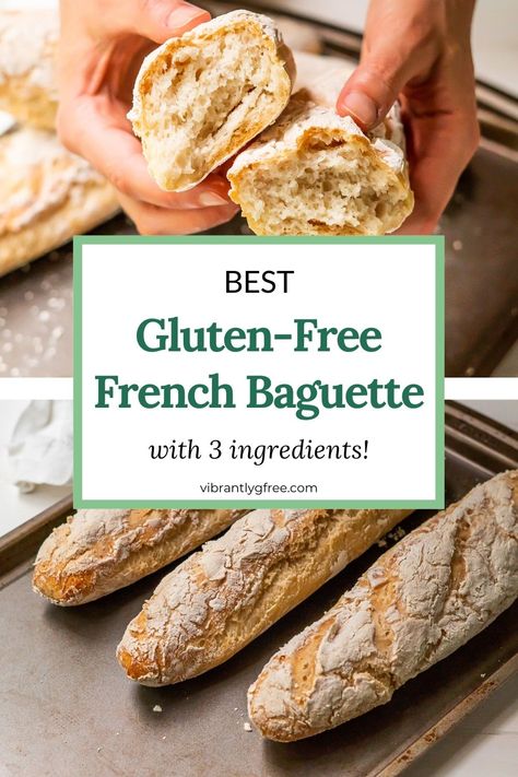 Gluten Free French Baguette Recipe, Gf Baguette, Gluten Free French Bread, French Baguette Recipe, Gluten Free Baguette, Gluten Free Bread Machine, Healthy Breads, Best Gluten Free Bread, Baguette Recipe