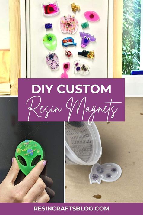 customized epoxy resin magnets via @resincraftsblog Diy Resin Magnets, Photo Magnets Diy, Resin Magnets, Magnets Diy, Resin Inspiration, Resin Photo, Diy Xmas Gifts, Diy Resin Projects, Glitter Flowers