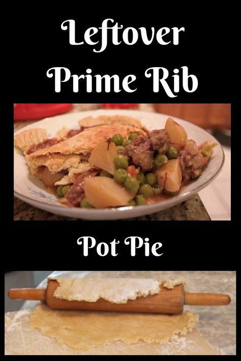 Leftover Prime Rib Pot Pie Primerib Leftovers, Beef Marsala, Meat Pot Pie, Leftover Prime Rib, Leftover Vegetables, Roast Chicken And Gravy, Italian American Food, Store Bought Pie Crust, American Foods