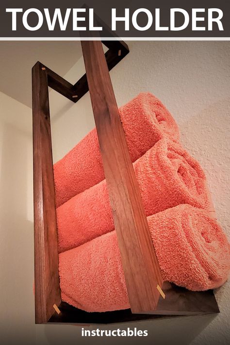 Wood Bathroom Towel Holder, Diy Wooden Towel Holder, Wood Blanket Holder, Wood Towel Rack Bathroom Diy, Diy Wall Towel Holder, Diy Wooden Towel Rack, Wooden Towel Rack Bathroom Diy, Modern Bathroom Towel Holder, Wooden Blanket Holder