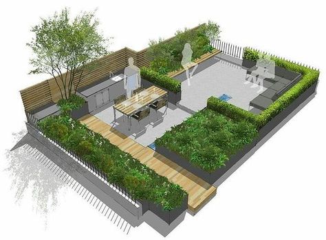 Ruang Tamu Outdoor, Roof Terrace Design, Terraced Landscaping, Roof Garden Design, Balkon Decor, Modern Patio Design, Terrace Garden Design, Rooftop Terrace Design, Rooftop Design