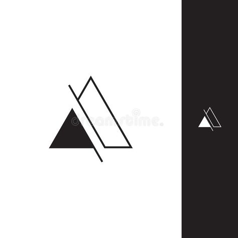 Simple triangle logo. Geometric shape icon creative idea design element business , #sponsored, #icon, #shape, #idea, #creative, #triangle #ad Logos With Geometric Shapes, Simple Geometric Shapes, Triangle Logo Design Ideas, Logo Triangle Design, Triangle Logo Ideas, Simple Shapes Design, Typographic Logo Modern, Geometric Icons, Triangle Logo Design