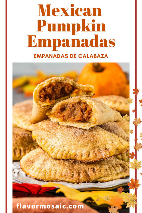 Satisfy your sweet tooth with Mexican Pumpkin Empanadas, also known as Empanadas de Calabaza! These Mexican Dessert Empanadas are a delightful treat, perfect for any occasion. Imagine biting into a flaky crust filled with spiced pumpkin, just like the ones from your favorite Mexican bakeries. These classic pumpkin empanadas are basically pumpkin hand pies, bursting with flavor and warmth. Perfect for dessert or a sweet snack, they bring the taste of tradition to your kitchen! Empanadas Pumpkin Recipe, Pumpkin Pie Empanadas Recipe, Vegan Pumpkin Empanadas, Gluten Free Pumpkin Empanadas, Mexican Sweet Empanadas Recipe, Mexican Empanada Dough Recipe, Pumpkin Empanada Filling Recipes, How To Make Empanadas Desserts, Pumpkin Filling For Empanadas