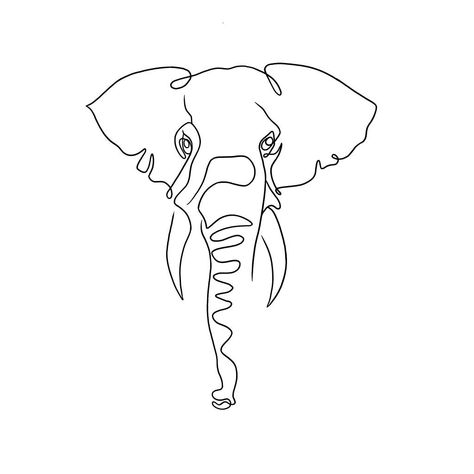 Elephant Line Work Tattoo, Alabama Elephant Drawing, Elephant Line Drawing Simple, Elephant Spine Tattoo, Elephant Line Tattoo, Fine Line Elephant Tattoo, Elephant Line Art, Elephant Line Drawing, Easy Elephant Drawing