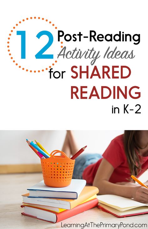 Grab some great ideas for literacy centers or Daily Five in this post! Great for using after shared reading in Kindergarten, first, or second grade. Reading In Kindergarten, Reading Support, Post Reading Activities, Daily Five, Education Quotes Inspirational, Reading Post, Balanced Literacy, Shared Reading, Education Organization