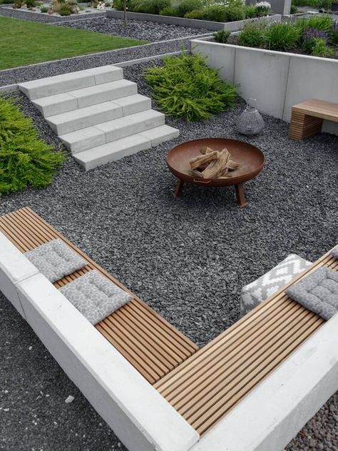 Amazing Outdoor Fire Place Ideas Design Per Patio, Taman Diy, Jardim Diy, Desain Lanskap, التصميم الخارجي للمنزل, Have Inspiration, Backyard Fire, Diy Pergola, Fire Pit Backyard