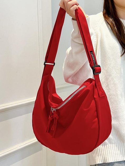 Red Preppy, My Style Bags, Sewing Easy Diy, Red Tote Bag, Diy Bags Patterns, Red Tote, Sling Bags, Style Preppy, Pretty Bags