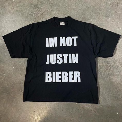 Justin Bieber Shirt, Justin Bieber Shirts, Justin Bieber Believe, Justin Bieber Outfits, Bday Gifts, Harajuku Streetwear, Streetwear Y2k, Vintage Shorts, Cool Tees