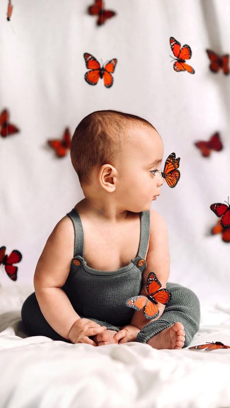 Jenna Rydelek on Reels | Abe Parker · Butterflies Butterfly Theme Baby Photoshoot, Butterfly Baby Photoshoot, 9 Month Photoshoot Ideas, 9 Months Baby Photoshoot, Iphone Photoshoot, Butterfly Photoshoot, Canon Eos R10, Easter Baby Photos, Photo Papillon