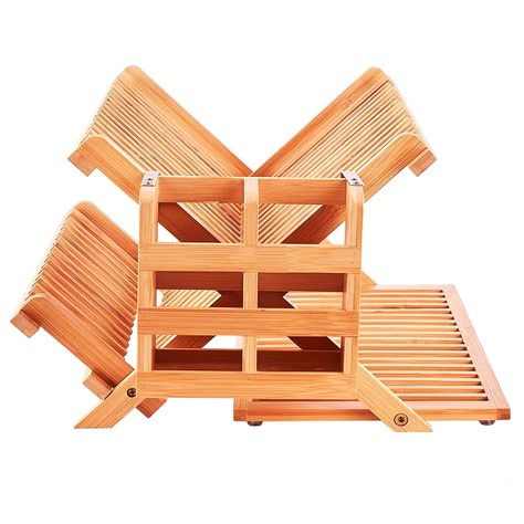 Wooden Dish Drying Rack, Flatware Holder, Bamboo Dishes, Wood Dishes, Wooden Dishes, Fireplace Logs, Dish Drying Rack, Dish Drainers, Dish Rack