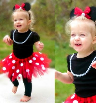 DIY no-sew Minnie mouse costume // Minnie egér jelmez házilag varrás nélkül  // Mindy - craft tutorial collection // #crafts #DIY #craftTutorial #tutorial #DIYClothesForKids Diy Minnie Mouse Costume, Minnie Mouse Kostüm, Minnie Mouse Costume Diy, Disfraz Minnie Mouse, Sew Halloween Costume, Toddler Girl Halloween, Minnie Mouse Costume, Baby Kostüm, Minnie Mouse Halloween