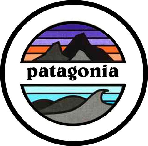 Patagonia Aesthetic, Patagonia Sticker, Patagonia Logo, Iphone Stickers, Inspiration Logo Design, Aesthetic Sticker, Tumblr Stickers, Brand Stickers, Custom Sticker